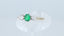 18ct Gold Emerald & Diamond Ring UK N 1/2 US 7.00 EUR 54.5