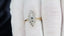 18ct Gold Diamond Navette Ring 0.41ct Size UK P US 7.75 EUR 56 Vintage Secondhand Pre-Owned Video