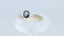 18ct Gold Sapphire & Diamond Ring Vintage 0.40ct Size UK K US 5.25 EUR 50