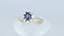 18ct Gold Sapphire & Diamond Ring Size UK L US 5.75 EUR 51