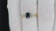 9ct Yellow Gold Sapphire & Diamond Ring Size UK N US 6.75 EUR 54