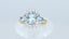 18ct Gold Aquamarine & Diamond Ring Oval Cut Aquamarine 1.00ct Size UK M US 6.25 EUR 52.5