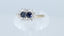 18ct Gold Sapphire & Diamond Ring Size UK O US 7 EUR 55