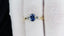 18ct Gold Sapphire & Diamond Ring Vintage 0.75ct Size UK P US 7.75 EUR 56