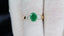 18ct Gold Emerald & Diamond Ring, Oval Emerald 1.00ct,Trilogy,Three Stone, Size UK N US 6.75 EUR 54 Vintage Secondhand Pre-Owned Video