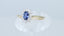 18ct Gold Sapphire & Diamond Ring Size UK O US 7 EUR 55
