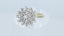 18ct Gold Diamond Ring,0.40ct Cluster Rose Cut Old European Cut Size UK M 1/2 US 6.5 EUR 53