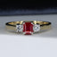 Ruby and Diamond Rings