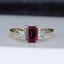 18ct-gold-pink-tourmaline-amp-diamond-ring-uk-m-5-us-6-5-eur-53-vintage-secondhand-pre-owned-jewellery-gold-platinum