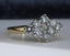 18ct Gold Diamond Cluster Ring 1.00ct Size UK M US 6.25 EUR 52.5 Vintage Secondhand Pre-Owned Side 1