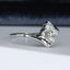 18ct Gold Diamond Ring 0.40ct Cluster Ring White Gold Size UK N US 6.75 EUR 54 Vintage Secondhand Pre-Owned Side 1