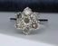 18ct Gold Diamond Ring 2.45ct Cluster Ring Size UK O US 7.25 EUR 55 Vintage Secondhand Pre-Owned Front