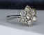 18ct Gold Diamond Ring 2.45ct Cluster Ring Size UK O US 7.25 EUR 55 Vintage Secondhand Pre-Owned Side 1