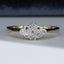 18ct Gold Diamond Ring Vintage 0.13ct Cluster Ring Size UK L US 5.75 EUR 51 Vintage Secondhand Pre-Owned Front
