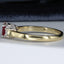18ct Gold Ruby & Diamond Ring, Size UK O US 7.25 EUR 55 Vintage Secondhand Pre-Owned Jewellery Hallmark 2
