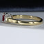 18ct Gold Ruby & Diamond Ring, Size UK O US 7.25 EUR 55 Vintage Secondhand Pre-Owned Jewellery Side 3