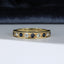 18ct Gold Sapphire & Diamond Ring Eternity Wedding Size UK M US 6.25 EUR 52.5 Vintage Secondhand Pre-Owned Front