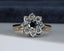 18ct Gold Sapphire & Diamond Ring Size UK J US 4.75 EUR 49 Vintage Secondhand Pre-Owned Front