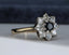 18ct Gold Sapphire & Diamond Ring Size UK J US 4.75 EUR 49 Vintage Secondhand Pre-Owned Side 1