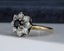18ct Gold Sapphire & Diamond Ring Size UK J US 4.75 EUR 49 Vintage Secondhand Pre-Owned Side 2
