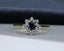 18ct Gold Sapphire & Diamond Ring Size UK L US 5.75 EUR 51 Vintage Secondhand Pre-Owned Front A