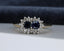 18ct Gold Sapphire & Diamond Ring Size UK O US 7 EUR 55 Vintage Secondhand Pre-Owned Front C