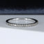 18ct White Gold Diamond Eternity Ring Size UK M US 6.25 EUR 52.5 Vintage Secondhand Pre-Owned Front