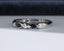 18ct White Gold Sapphire & Diamond Ring UK P US 7.75 EUR 56 Vintage Secondhand Pre-Owned Side 3