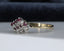 9ct Gold Ruby & Diamond Ring Size UK Q 1/2 US 8.25 EUR 58 Vintage Secondhand Pre-Owned Side 2