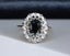 18ct Gold Sapphire & Diamond Ring Oval Sapphire 1.75ct Size UK N US 6.75 EUR 54