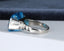 18ct White Gold Blue Topaz Ring Cocktail Ring 19.00ct Swiss Blue UK O US 7 EUR 55