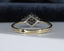 9ct Gold Ruby & Diamond Ring Size UK Q 1/2 US 8.25 EUR 58 Vintage Secondhand Pre-Owned Back