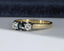 18ct Gold Sapphire & Diamond Ring Size UK L 1/2 US 6 EUR 52