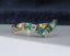 18ct Gold Emerald & Diamond Ring Size UK P US 7.75 EUR 57