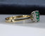 18ct Gold Emerald & Diamond Ring Emerald 0.65ct Size UK P US 7.75 EUR 57