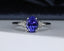 18ct Gold Tanzanite Diamond Ring Size UK N US 6.75 EUR 54
