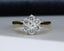 18ct Gold Diamond Ring 0.75ct Cluster Size UK L US 5.75 EUR 51