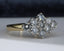 18ct Gold Diamond Cluster Ring 1.00ct, Size UK M US 6.25 EUR 52.5