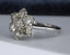 18ct Gold Diamond Ring 2.45ct Cluster Ring Size UK O US 7.25 EUR 55