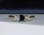 18ct Gold Sapphire & Diamond Ring Size UK O US 7.25 EUR 55