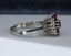 18ct Gold Ruby & Diamond Ring Size UK K US 5.25 EUR 50