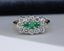 18ct Gold Emerald & Diamond Ring 0.72ct Size UK Q US 8 EUR 57