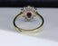 18ct Gold Ruby & Diamond Ring 1.00ct Pear Cut Size UK O US 7.25 EUR 55