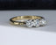 18ct Gold Diamond Trilogy Ring 0.55ct Size UK K US 5.25 EUR 50