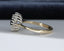 9ct Yellow Gold Sapphire & Diamond Ring Size UK K US 5.25 EUR 50