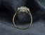 9ct Yellow Gold Sapphire & Diamond Ring Size UK K US 5.25 EUR 50
