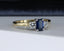 18ct Gold Sapphire & Diamond Ring Size UK Q US 8 EUR 57.5