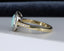 18ct Gold Opal & Diamond Ring Size UK N US 6.75 EUR 54