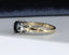 9ct Yellow Gold Sapphire & Diamond Ring Size UK N US 6.75 EUR 54
