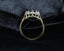 9ct Yellow Gold Sapphire & Diamond Ring Size UK N US 6.75 EUR 54